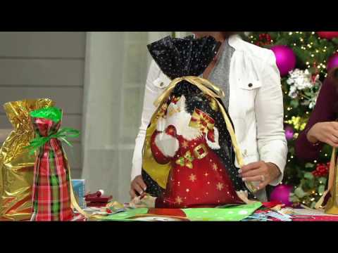 Kringle Express 72pc Gift Bag Set w/Customer Request Larger Bags and Tags on QVC