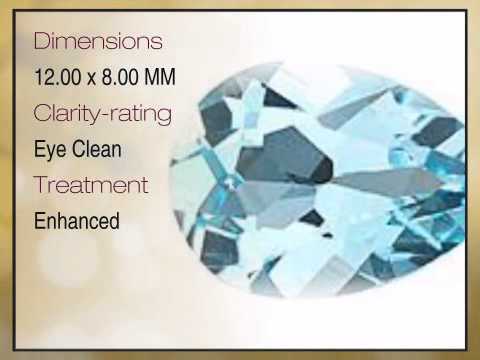 Sky Blue Topaz Pear Cut 12.00 x 8.00mm Grade AAA - africagems.com