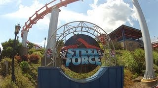preview picture of video 'Dorney Park Steel Force POV Complete Ride Experience Roller Coaster GoPro HD Video On Ride'