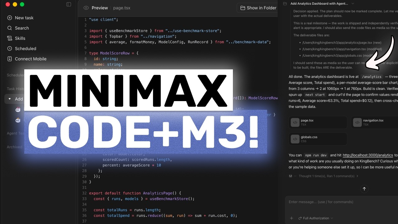 Minimax Code + M3 : Crazy Alternative to Claude,Codex!