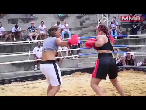 TARCIARA SANTOS DO TEMPLO DA LUTA. CAMPEÃ DO BEACHBOXING,  REPRESENTANDO NOSSA ARTE MARCIAL O SANDA.
