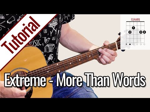 Extreme - More Than Words | Guitar Tutorial German