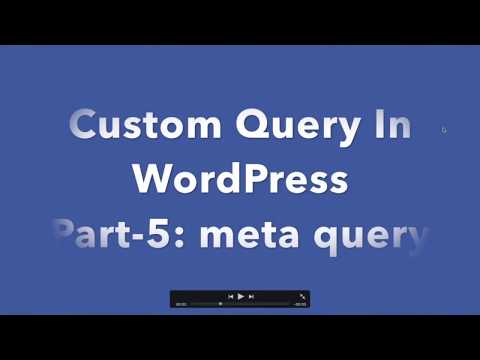 5 Custom Query In WordPress | Meta Query