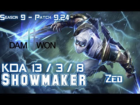 DWG Showmaker ZED vs ORNN Mid - Patch 9.24 KR Ranked