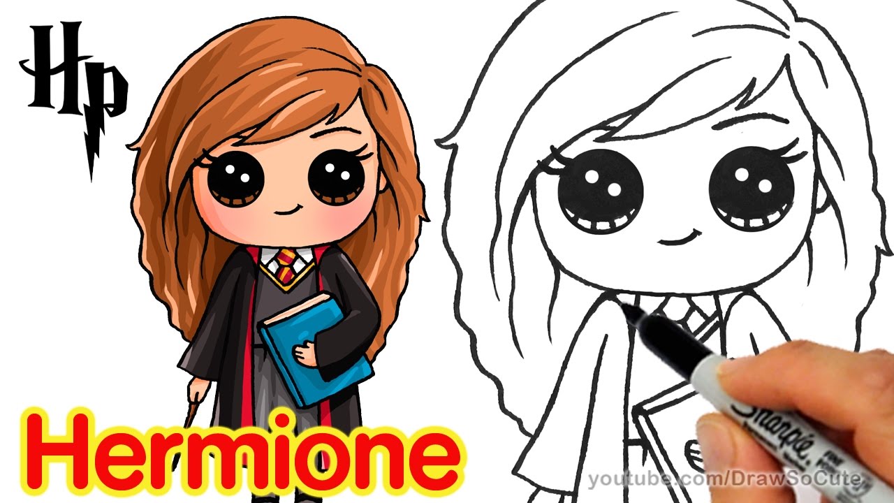 How to Draw Hermione Easy | Harry Potter