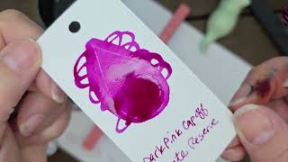 Dark Pink Ink Review Private Reserve Infinity Extended Cap Off Ink