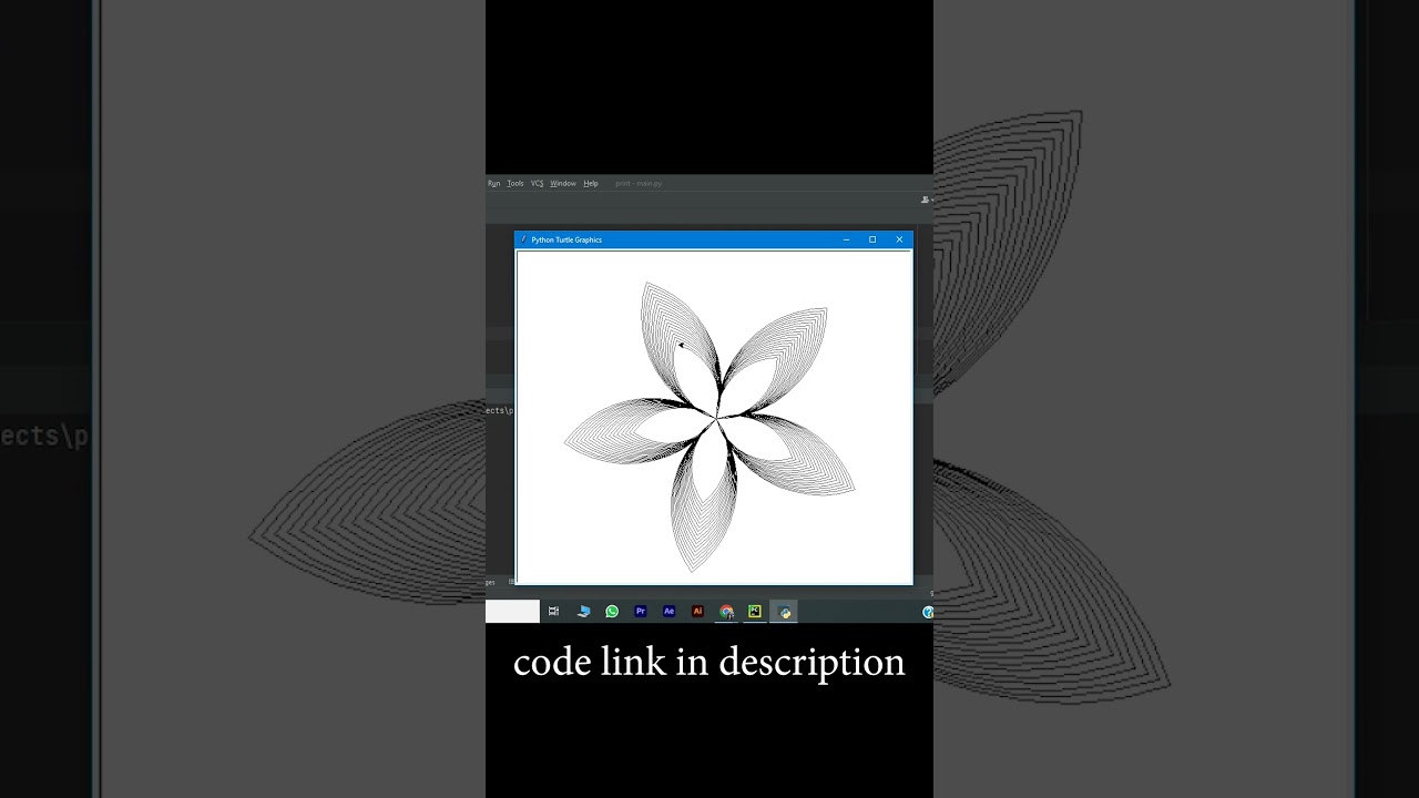 drawing with python - flower #house_of_robots #python