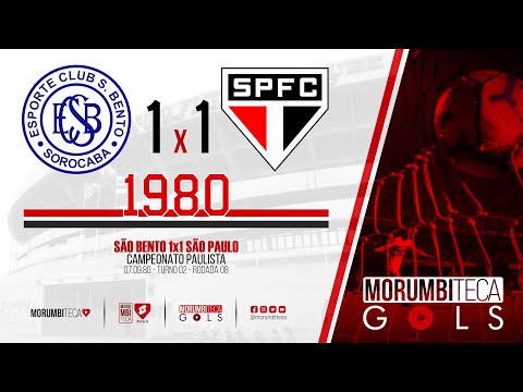 São Bento 1x1 São Paulo - Paulista 1980 - Turno 02 - rodada 08 - 07/09/1980