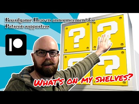 New Patreon Exclusive Series! What's On My Shelves? An exclusive peek at my board game collection