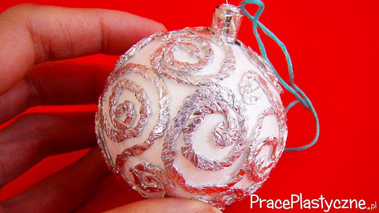 Jak zrobić srebrną bombkę na choinkę?