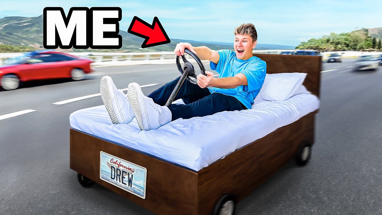 I Turned my Bed into a Race Car!