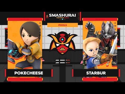 Smashurai: Triforce Dojo - Pokecheese (Mii Gunner) Vs. Starbur (Wolf/Mii Swordfighter) Pools