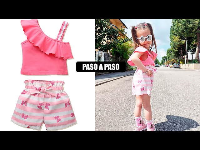 Vídeo relacionado con Conjunto Infantil de 3 Piezas para niñas con Camiseta sin Mangas Estampada de Top de Malla de Manga Corta y pantalón Corto para Uso Diario Primavera y Verano (Grey, 11-12 Years) #5