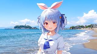 【AI動画】シネマティックな世界×兎田ぺこら 初夏の湘南・江の島 | ホロライブ / AIアニメーションコレクション
