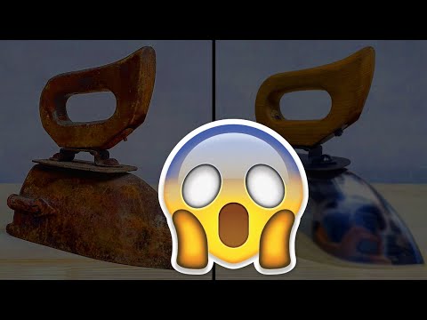 Ox-Tongue Iron إعادة تجديد مكواة قديمة #شاهد