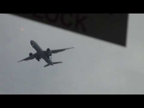 airplane standing still in the air