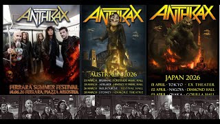 Anthrax finish mixing new album + 2026 tour dates
