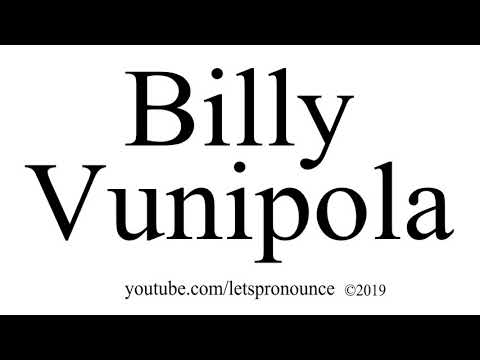 How to Pronounce Billy Vunipola