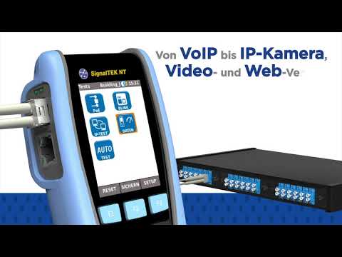 Netzwerk Transmission-Tester - SignalTEK NT - für aktive und passive Netzwerke