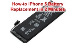 How-to iPhone 5 Battery Replacement in 2 Minutes | DirectFix