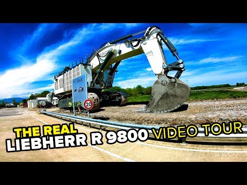 Liebherr R 9800: the biggest Liebherr excavator POV tour [4K]