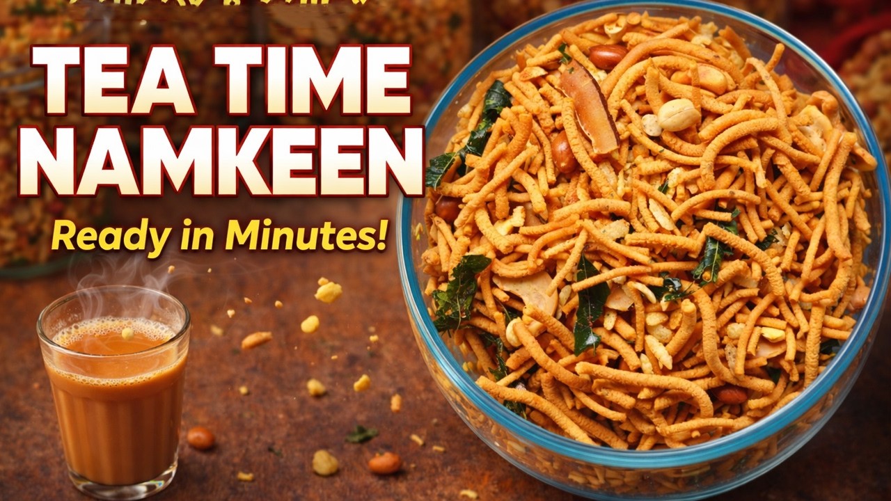 Homemade Bombay Masala Mixture - Perfect Evening Snack | Crispy Tea Time Namkeen Recipe