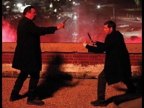 "CODE OF HONOR" FINAL FIGHT - KNIFE FIGHTING ON THE ROOF - SHIHAN STEVEN SEAGAL