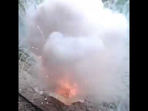 20g of caesium dropped in water 💥 | Experiment |