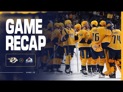 PREDS WIN: Game Highlights vs Colorado Avalanche: Dec. 9th