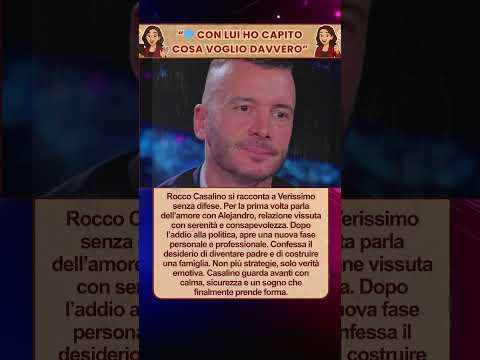 Rocco Casalino a Verissimo: l’amore con Alejandro e il sogno di un figlio