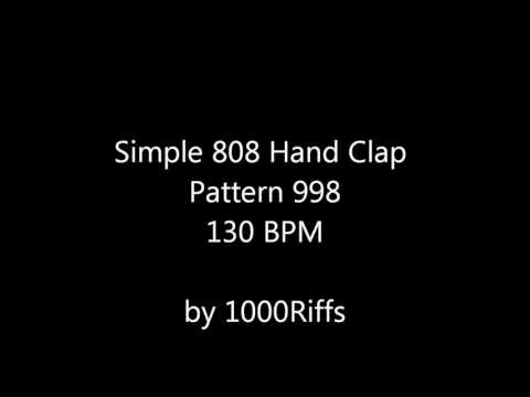 Simple 808 Hand Clap Pattern 998  : 130 BPM - Beats Per Minute