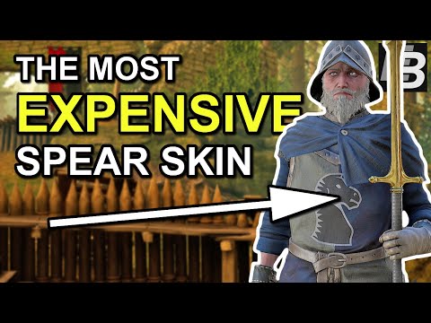 Mordhau Spear Gameplay - The 40k Gold Champion's Spear Skin (via Twitch)