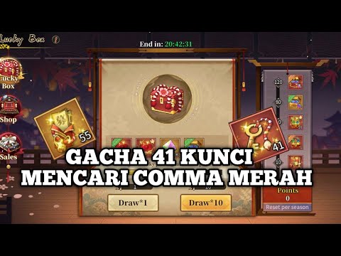 GACHA 41X KUNCI MERAH DI LUCKY BOX & GACHA 100X TIKET - Blade of Pillar