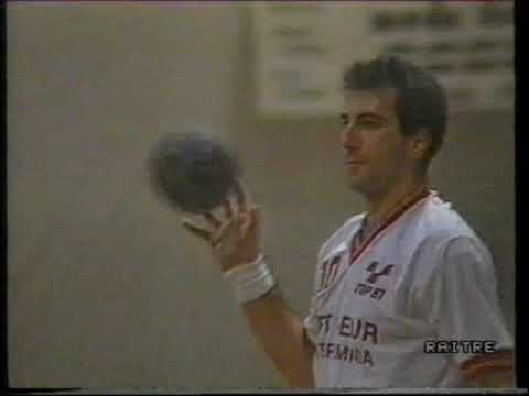 Campionato di serie A 1988/89: Gaeta - Met-Eur Teramo 19-18. Servizio Rai