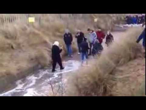 Prestatyn flood warning 2014