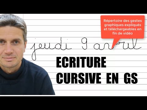 Exercice Ecriture Grande Section Apprendre l'écriture cursive en GS 👉(Les gestes graphiques de base)