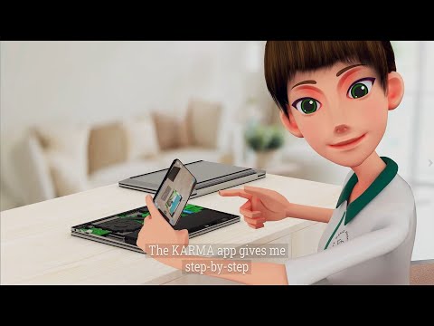 Emily showcasing KARMA