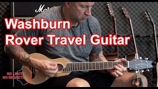 Video thumbnail for WASHBURN ROVER Travel GUITAR Review - Washburn Rover RO10SK vs Full Acoustic Guitar by No Limits - No Regrets