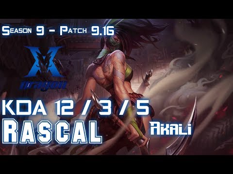 KZ Rascal AKALI vs VLADIMIR Top - Patch 9.16 KR Ranked