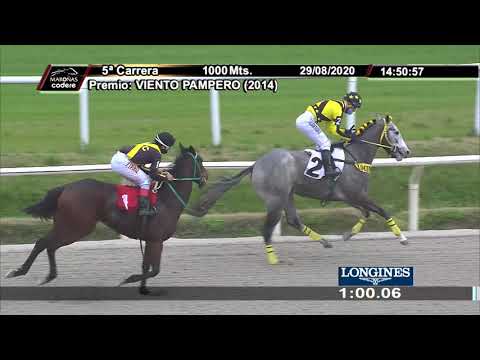 29/08/2020 – Hipodromo Maroñas – Carr 5 – VIENTO PAMPERO (2014)
