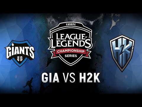GIA vs. H2K - Week 1 Day 1 | EU LCS Summer Split | Giants Gaming vs. H2k-Gaming (2018)
