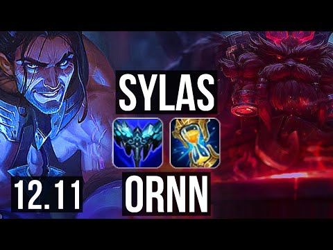 SYLAS vs ORNN (MID) | 66% winrate, 6 solo kills, 7/2/4 | EUW Challenger | 12.11