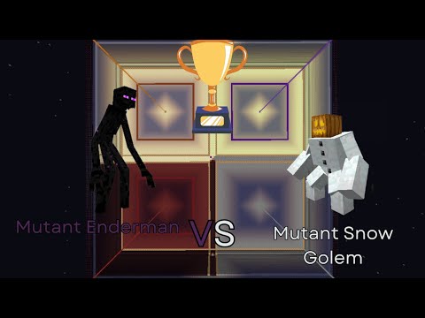 Mutant Enderman vs Mutant Snow Golem
