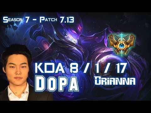 Dopa ORIANNA vs GALIO Mid - Patch 7.13 KR Ranked