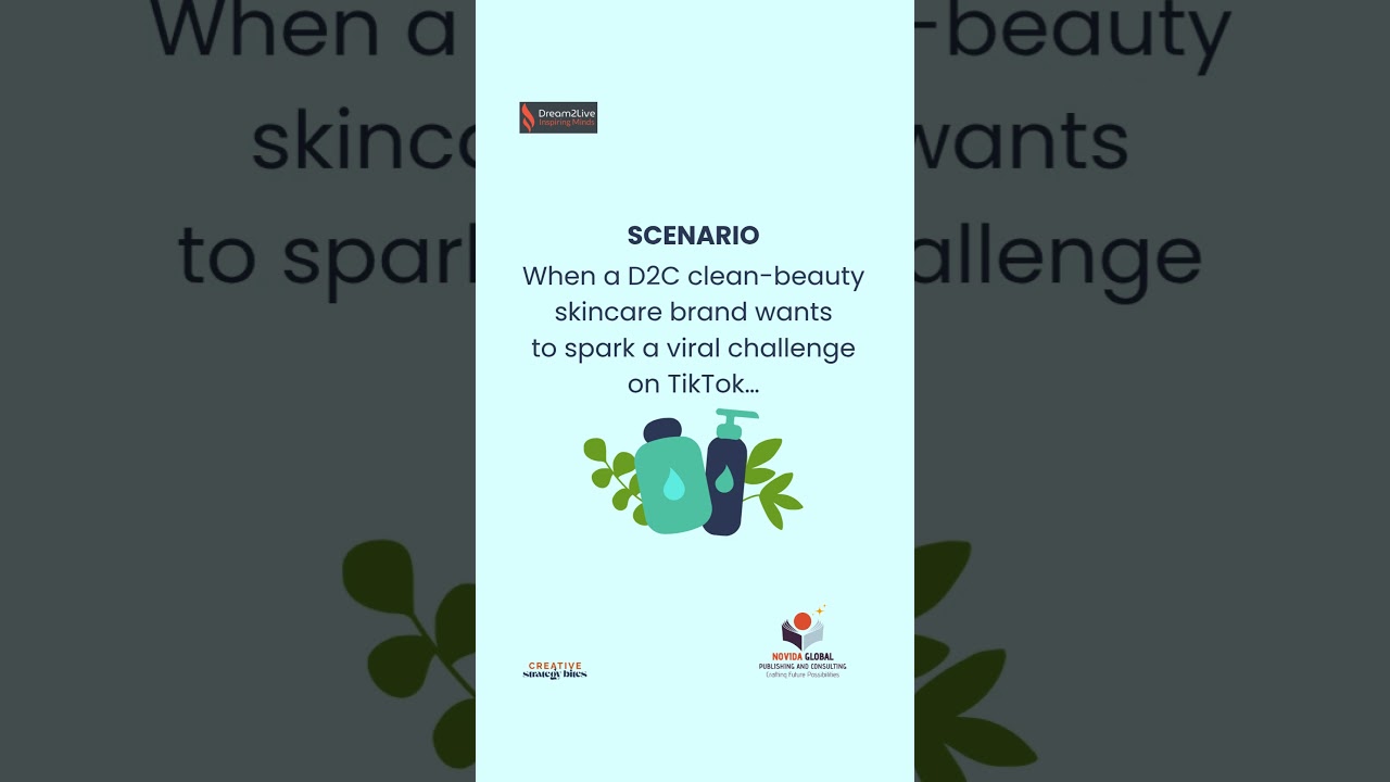 Dream2Live® Creative Strategy Bites (D2C Clean Beauty Skincare)