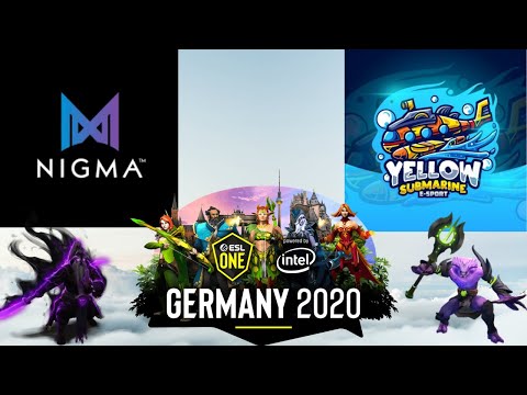 NIGMA VS YELLOW SUBMARINE GAME 1. --CONTESTED GAME  ESL ONE GERMANY 2020