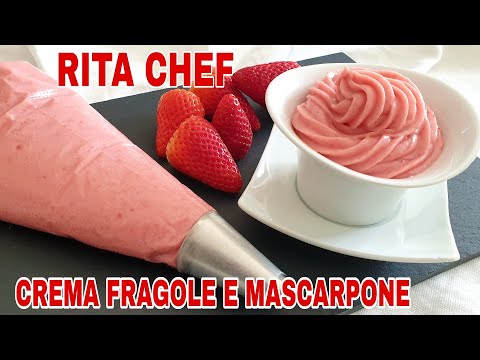 CREMA FRAGOLE E MASCARPONE🍓RITA CHEF | Super golosa!