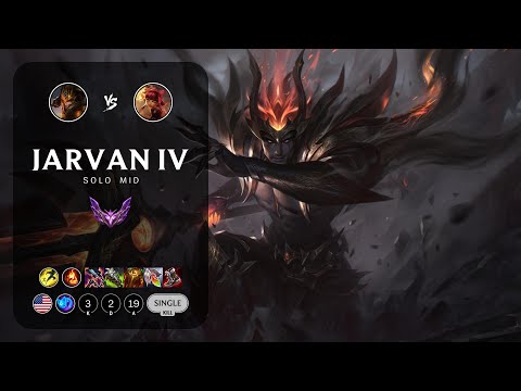 Jarvan IV Mid vs Annie - NA Master Patch 13.8