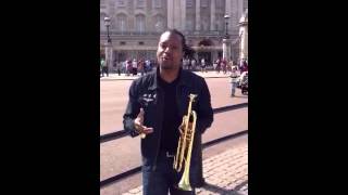 Buckingham Palace Dontae Winslow blows his horn!