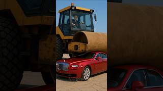 Steamroller Crushes $300,000 Rolls-Royce! 😱💥 #shorts